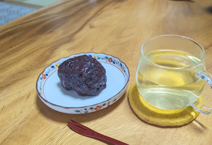 おはぎと煎茶