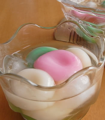 カラフル白玉団子